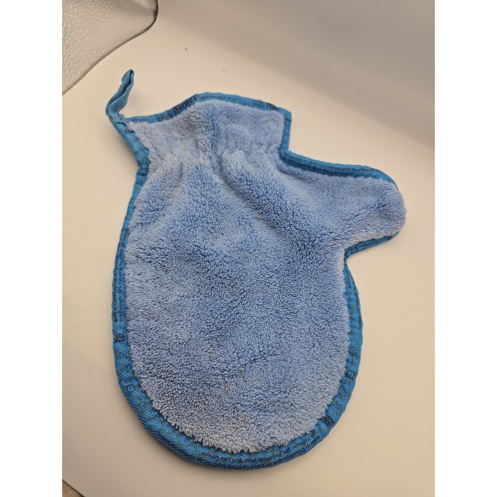 Norwex Dusting Mitt Dust Cleaning Cloth Blue Microfiber BacLock